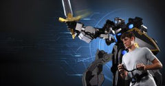 Here is a Movement-controlled Battle Robot for Mech Enthusiasts
