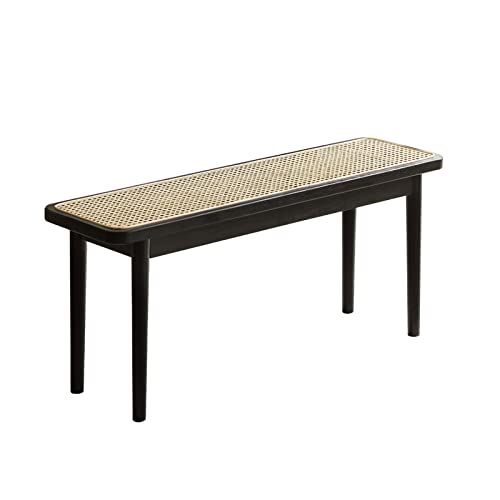 Fancyarn Solid Oak Woven Bench