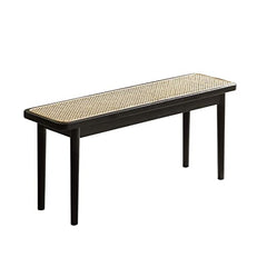 Fancyarn Solid Oak Woven Bench