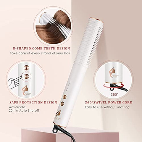 Graphene Times 2-in-1 Hair Straightener Brush