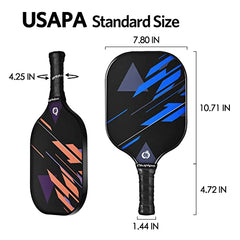 Niupipo Pickleball Paddles, Pickleball Set of 4 Balls and 1 Pickleball Bag