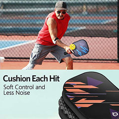 Niupipo Pickleball Paddles, Pickleball Set of 4 Balls and 1 Pickleball Bag
