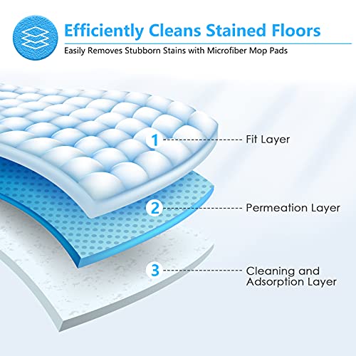 Doker 4-Pack Microfiber Mop Head Pads