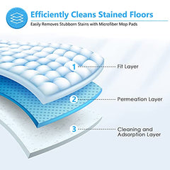 Doker 4-Pack Microfiber Mop Head Pads