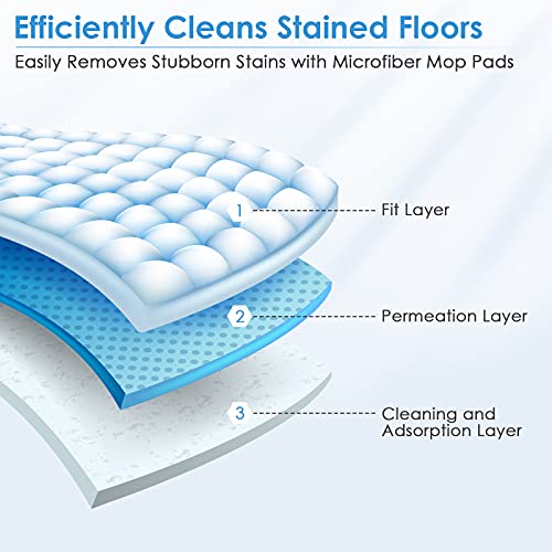 Doker 2-Pack Microfiber Mop Head Pads