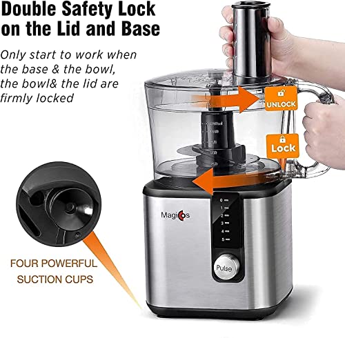 MAGICCOS 8-Cup Food Processor