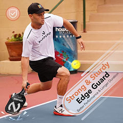 niupipo Explorer Pickleball Paddle - Fiberglass, USA Approved Professional Pickleball Paddles, Polypropylene Honeycomb Core, Ultra Cushion, 4.5″ Grip Size, Mid-Weight with Cover, for Advanced Players