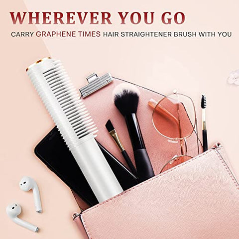 Graphene Times 2-in-1 Hair Straightener Brush