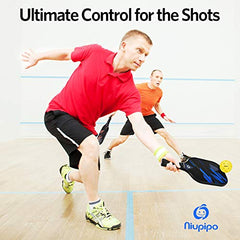 Niupipo Pickleball Paddles, Pickleball Set of 4 Balls and 1 Pickleball Bag